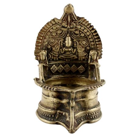 Indian Brass Oil lamp Temple Deepak Lamp